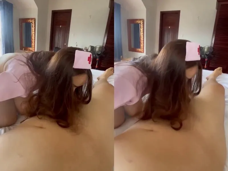 Trả bài em ngành cosplay nhân viên bênh viện trong nhà nghỉ || p1